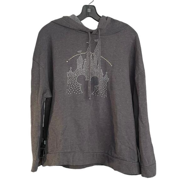 Disney Parks Authentic Gray Hoodie Woman’s XL Mickey Mouse Graphic - Picture 1 of 7